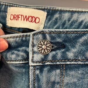 DRIFTWOOD Embroidered Floral Blue Jeans - Size 29